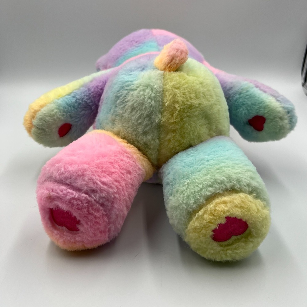 Care Bears Togetherness‎ Bear 14" Plush Doll Rainbow Tie Dye Heart 2021 Clean - Picture 6 of 10